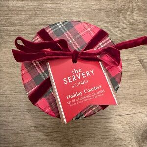 The Servery by Ciroa Holiday Coasters Set